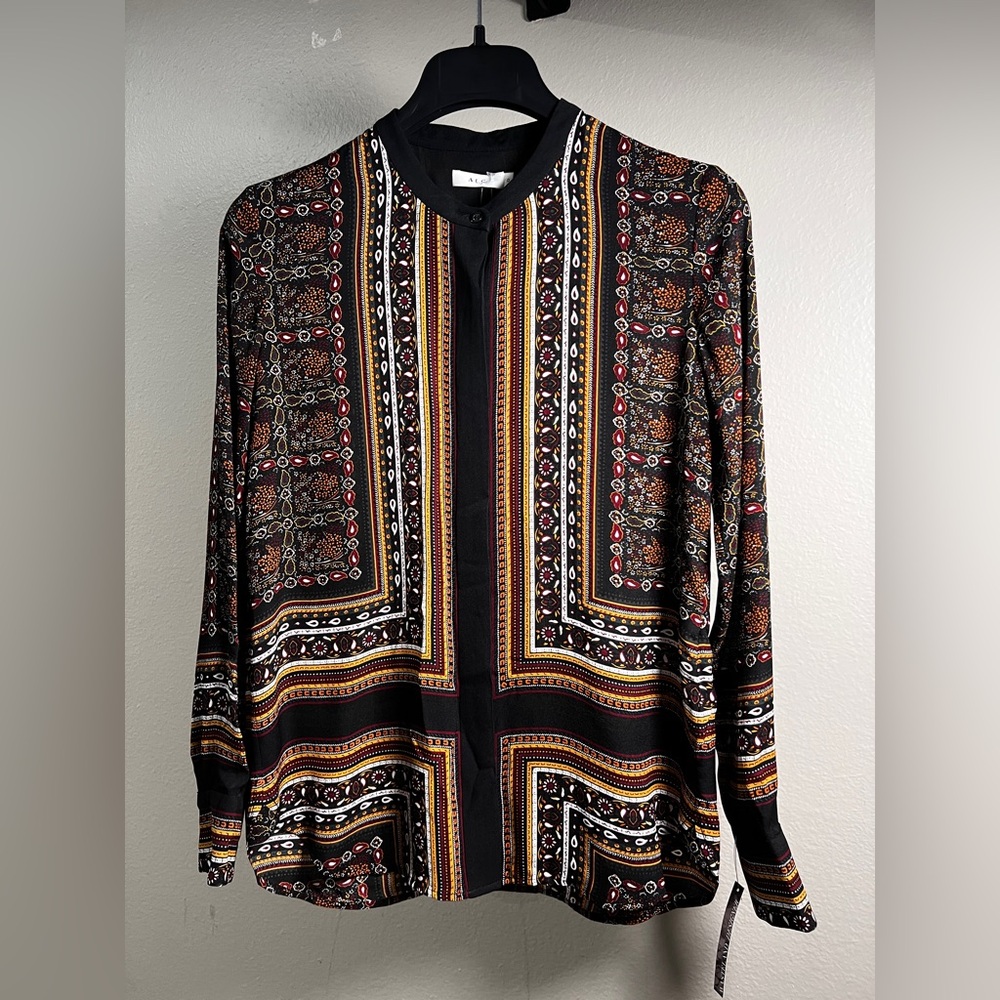 A.L.C. Multicolor Patterned Blouse NWT - image 1